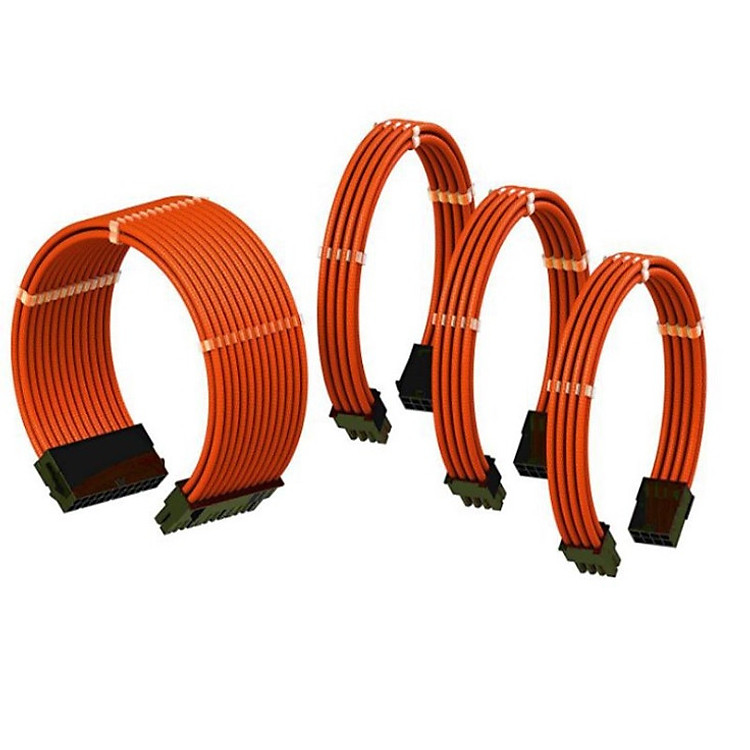 Dây nguồn nối dài cả bộ - Loại màu Cam