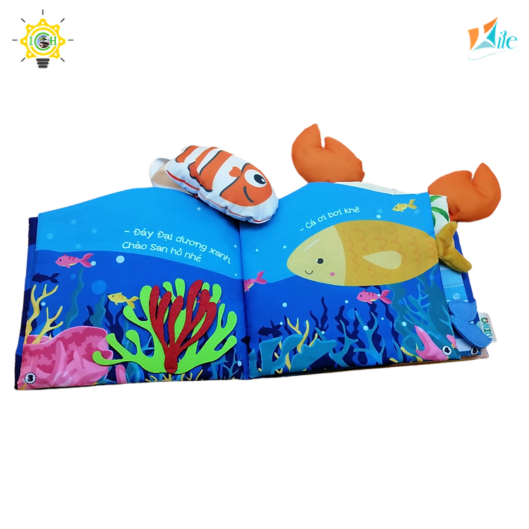 Sách vải đại dương KITE 2325A008 cho bé Chính hãng Tiết kiệm - Hình ảnh 5