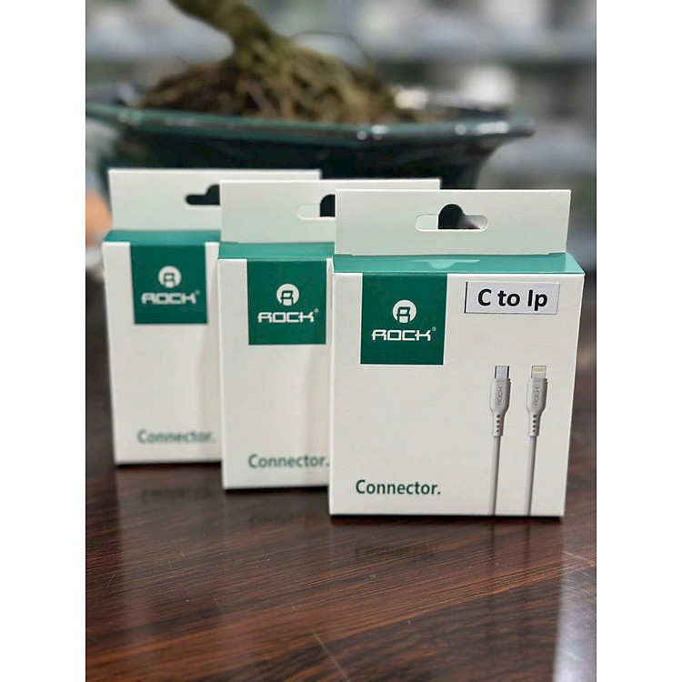 Cáp Sạc Nhanh Rock Type-C to ip Dành cho điện thoại ip11promax/12promax/13promax/14promax....Hàng Nhập Khẩu
