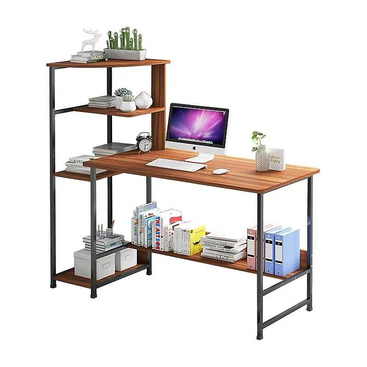 Bàn làm việc liền kệ đa năng tiện ích mẫu mới 2019 BXG067
