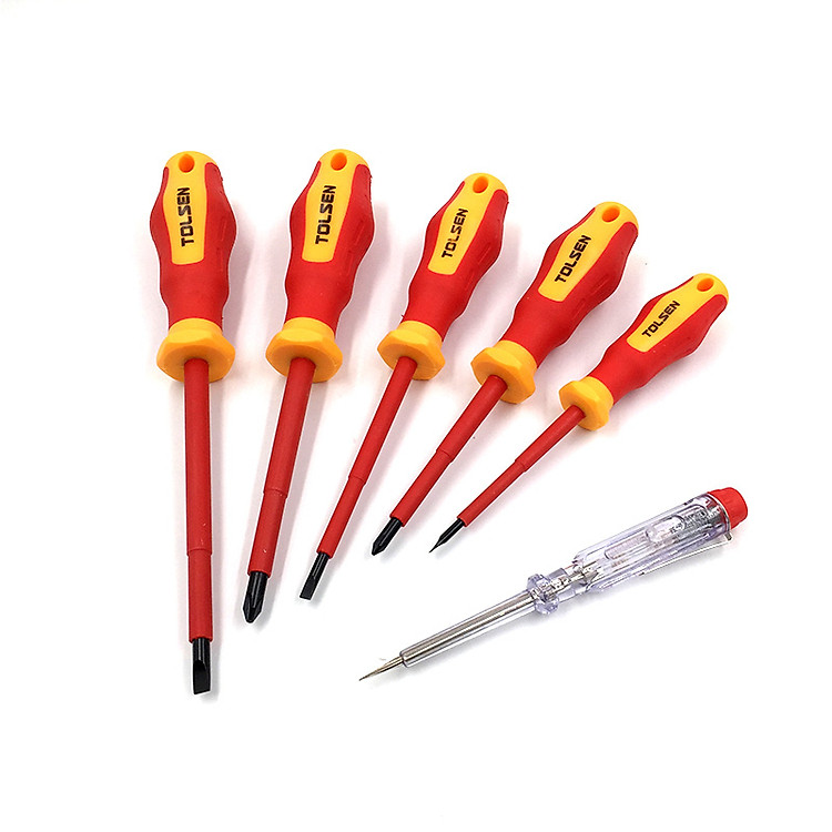 Tua Vít Cách Điện 1000V Bộ 6 Cây Tolsen 38013