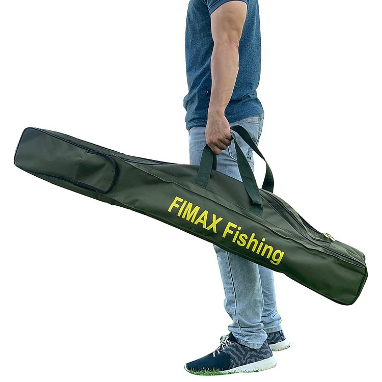 Túi Đựng Cần Câu 2 Khúc Fimax Cao Cấp Chống Thấm Nước, Khóa Kéo Chống Gỉ, Đựng Cần Tay và Cần Máy Nhiều Size
