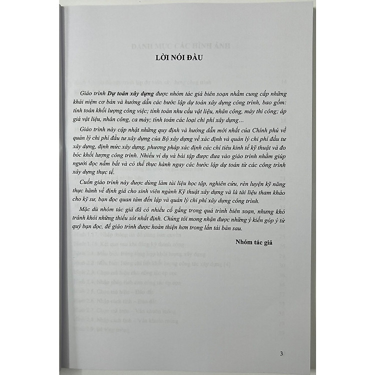 Giáo Trình Dự Toán Xây Dựng - Ảnh 2