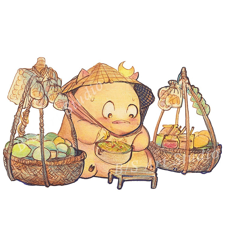 Sticker PIG MOON - Ảnh 4