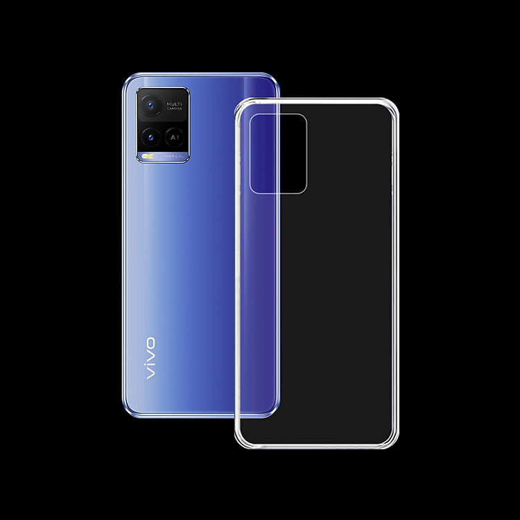 Ốp Lưng Silicone Dẻo cho điện thoại Vivo Y21/ Y21S/ Y33S - Ốp trong suốt, bảo vệ điện thoại - Hàng Chính Hãng