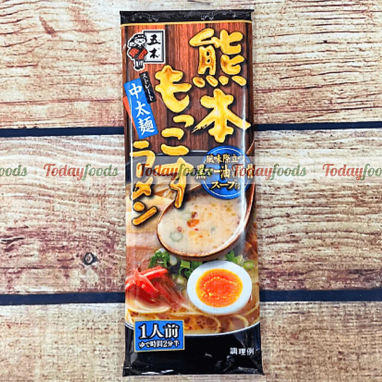 Mì Ramen Nhật Bản ăn liền ( Itsuki ) Kumamoto Mokkos Dry vị nước tương và xương heo hầm 123g - Kèm gói sốt