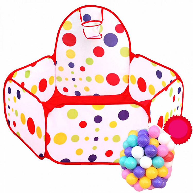 Nhà banh chấm bi + tặng kèm 100 bóng 5CM ( Hàng Việt Nam )