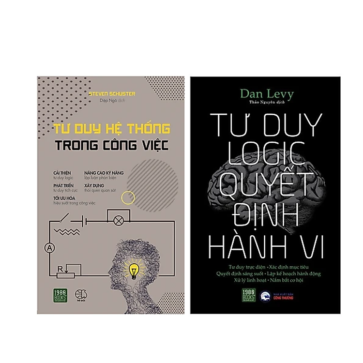Combo 2Q Sách Tư Duy - Kĩ Năng Sống : Tư Duy Logic Quyết Định Hành Vi + Tư Duy Hệ Thống Trong Công Việc