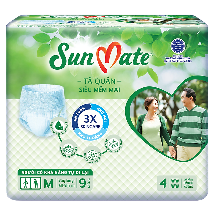 Combo 2 Tã Quần Người Lớn Sunmate Chính hãng Giá rẻ - Hình ảnh 5