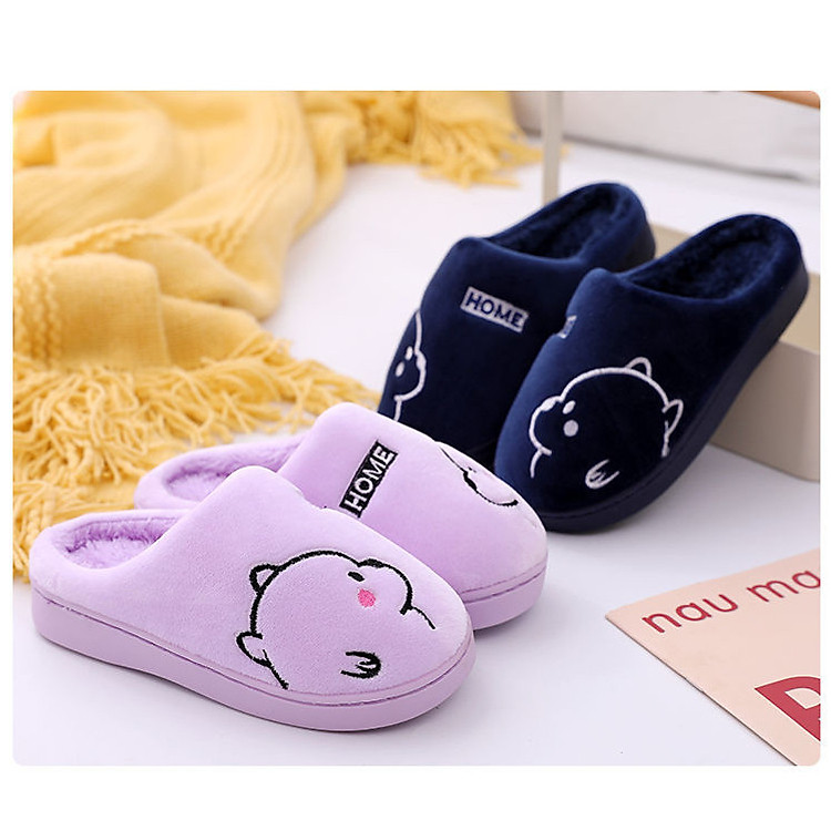 Dép Bông Đi Trong Nhà Gấu Pooh Đáng Yêu Form Nhỏ Các Bạn Đặt Tăng 1 Size Nha LACEVA DP98
