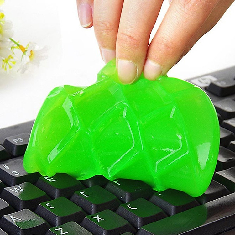 Túi Gel silicone, bùn dẻo làm sạch nội thất xe hơi, vệ sinh máy tính, điện thoại - Trọng lượng 70Gr - Màu Ngẫu nhiên