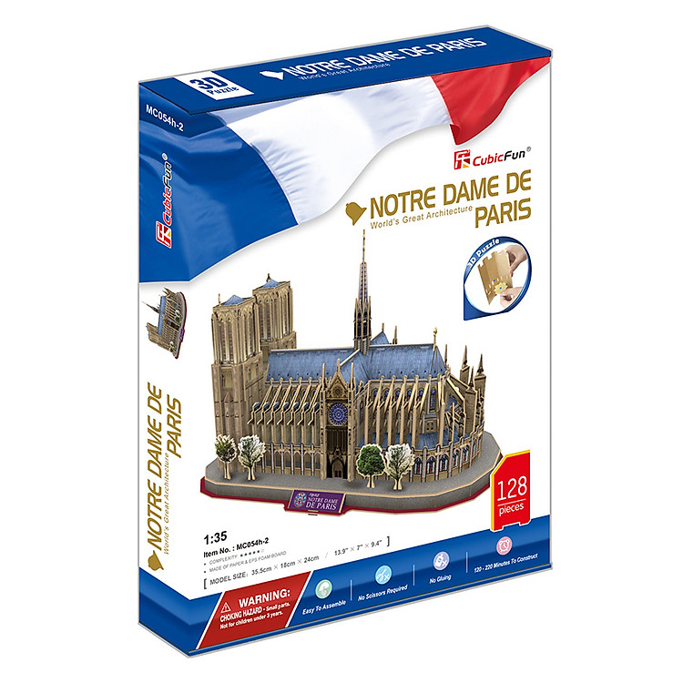 Mô Hình Giấy Cubic Fun: Notre Dame de Paris MC054H-2