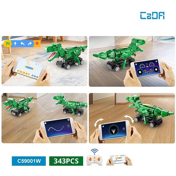 Đồ Chơi Lắp Ráp Robot Khủng Long CADA Chính hãng Giá rẻ - Hình ảnh 4