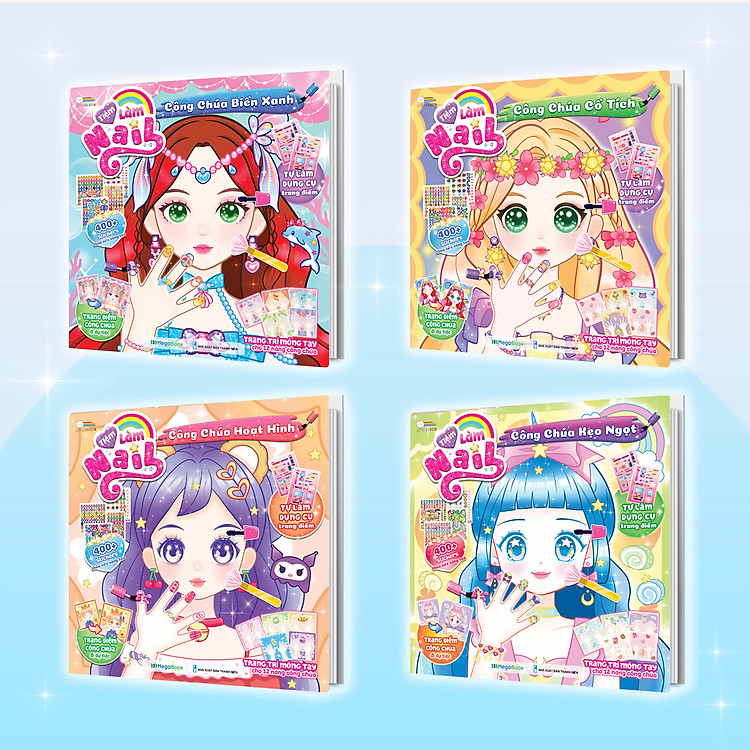 Tiệm Làm Nail Công Chúa (1200+ stickers dễ thương)