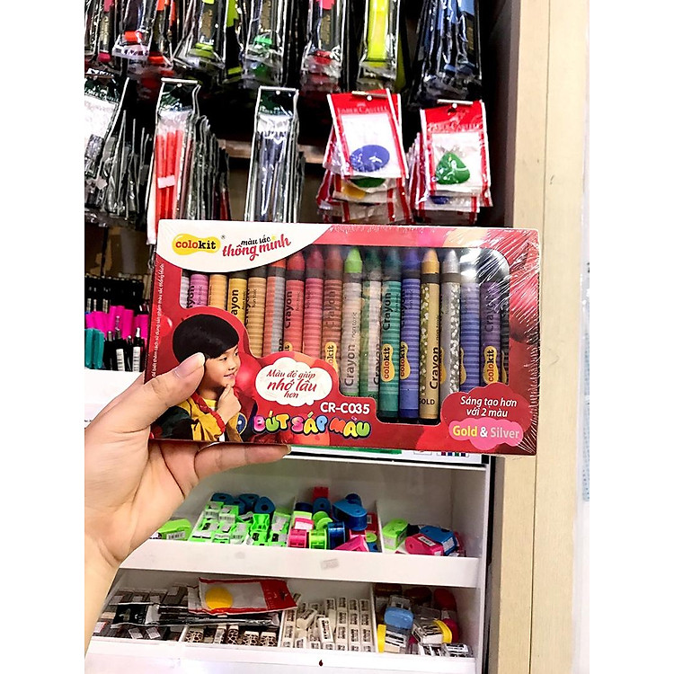 Bút Sáp Màu Jumbo CR-C035 (18 màu) - Ảnh 4