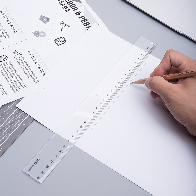 Thước Kẻ 30Cm Deli (2 chiếc) - Ảnh 3