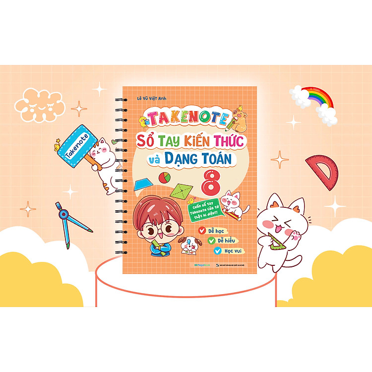 Takenote Sổ tay kiến thức và dạng toán Lớp 8 - Ảnh 2