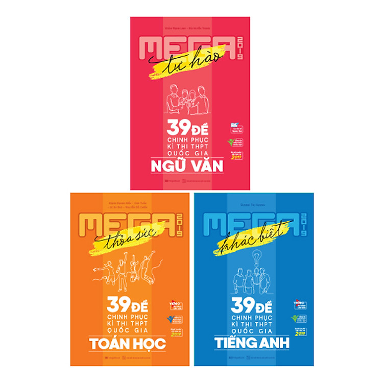 Combo Mega Luyện Đề THPTQG 2019: Toán - Văn - Anh