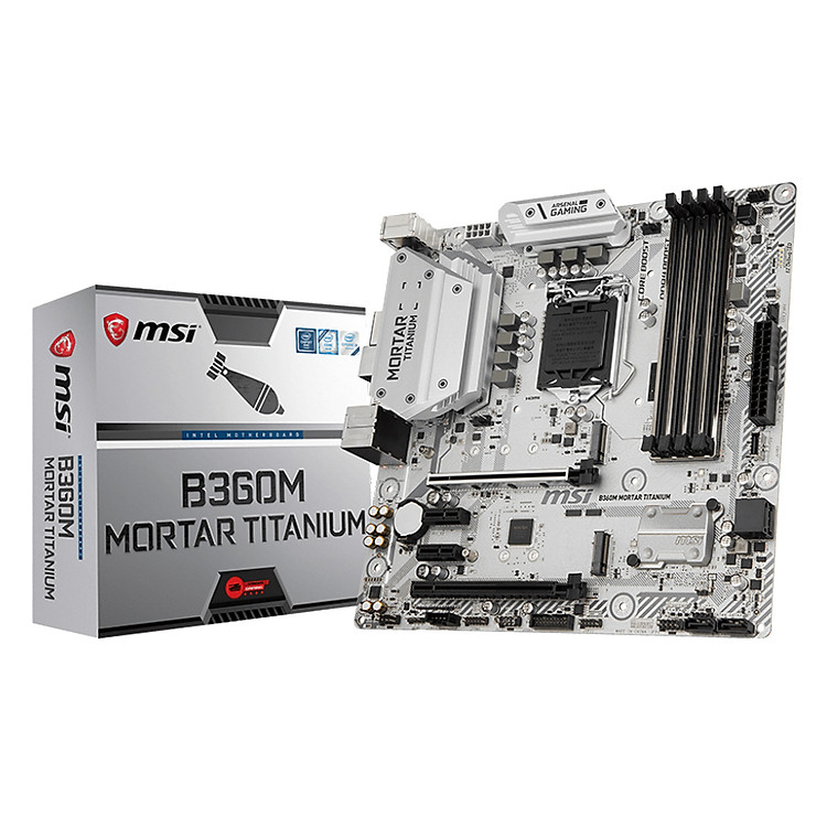 Bo Mạch Chủ Mainboard MSI B360M MORTAR TITANIUM Socket 1151 - Hàng Chính Hãng