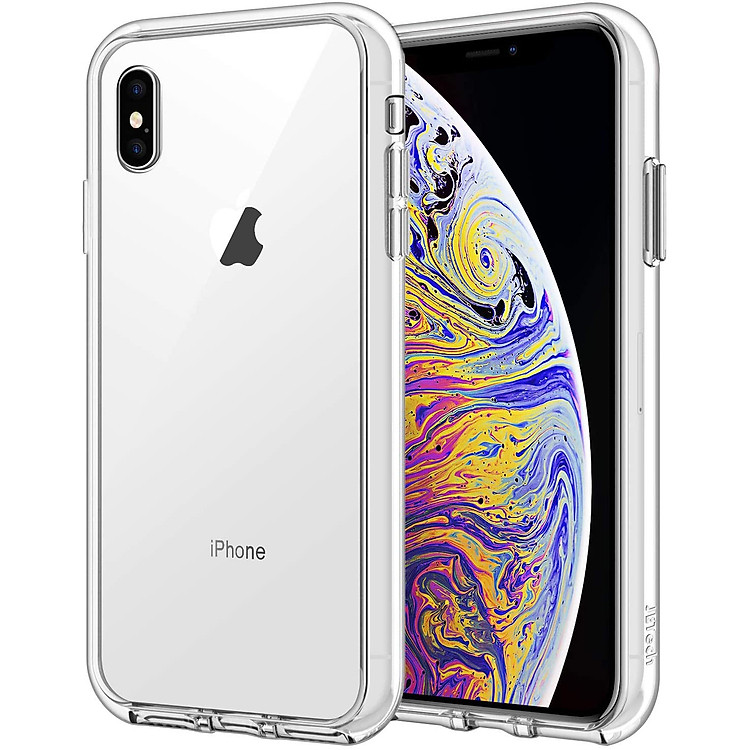 Ốp Lưng Kính Cường Lực Trong Suốt, Viền Máy Dẻo Dành Cho Iphone X / XS/ XS Max / XR / 7 8 PLus Hàng Chính Hãng Helios