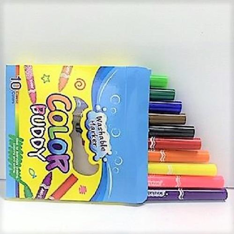 Bộ Bút Dạ Amos Color Buddy Long (12 màu) - Ảnh 6