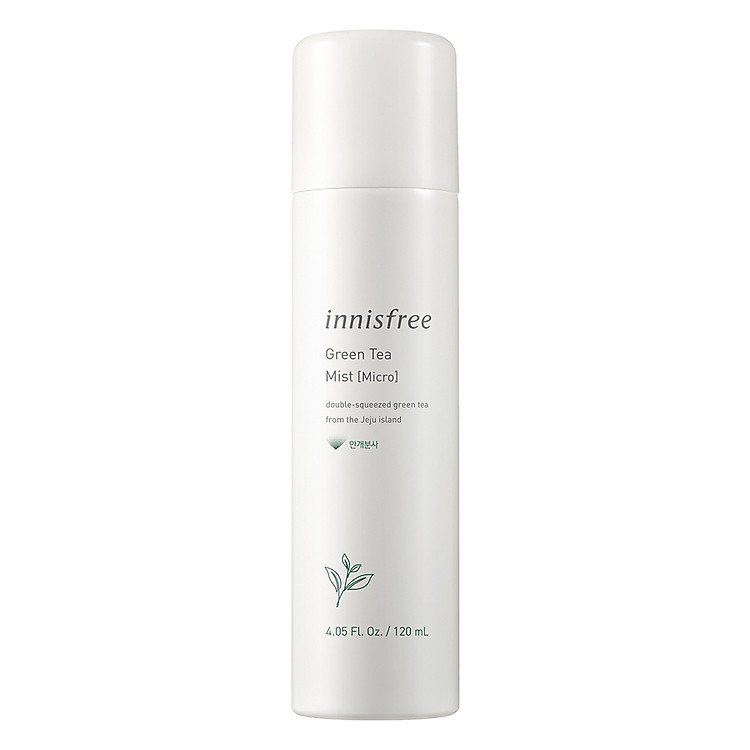 Xịt khoáng dưỡng ẩm phun sương siêu mịn từ trà xanh đảo Jeju Innisfree Green Tea Mist Micro 120ml - NEW