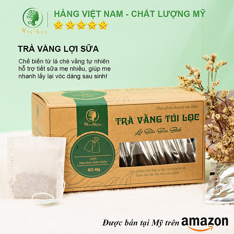Mua Trà vằng túi lọc lợi sữa Wonmom Uy tín Ưu đãi - Hình ảnh 3