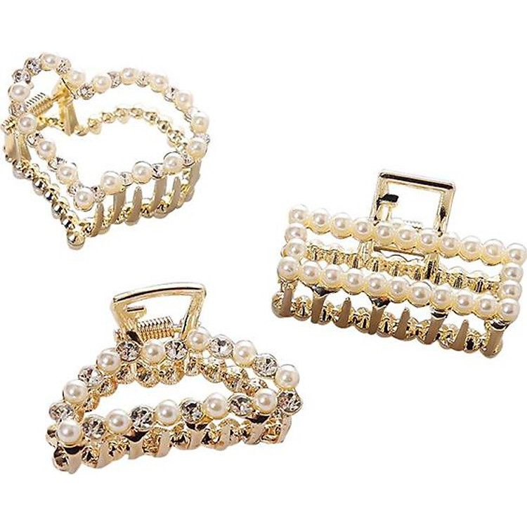 Set 3 cặp tóc ngọc trai Hàn Quốc