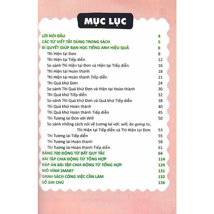 Cẩm Nang Chinh Phục Các Thì Và Động Từ Bất Quy Tắc Trong Tiếng Anh - Ảnh 2