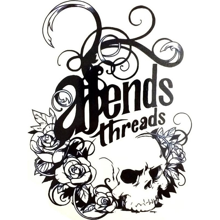 Hình Xăm Dán Đầu Lâu Afends Tay, Ngực QSA103