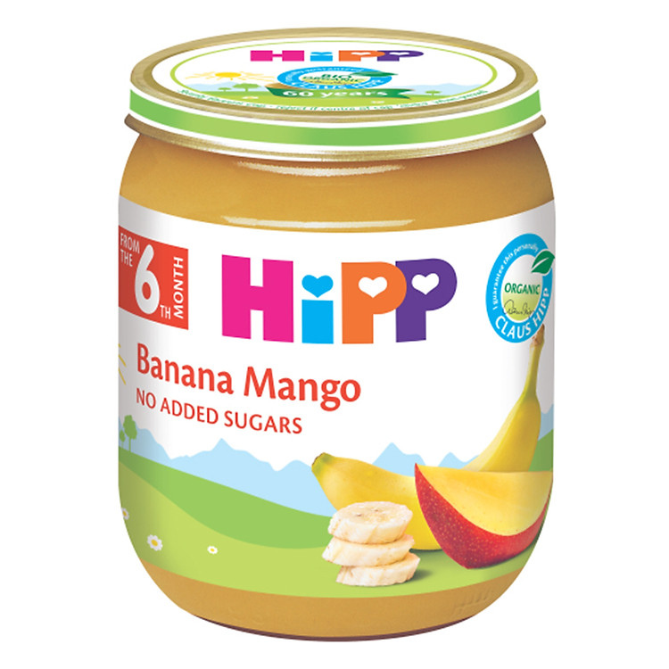Dinh Dưỡng Đóng Lọ Chuối Xoài HiPP 125g - 4217