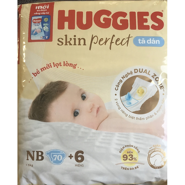 Tã Dán Huggies NB70 - Khuyến mãi Chính hãng Giá rẻ - Hình ảnh 3