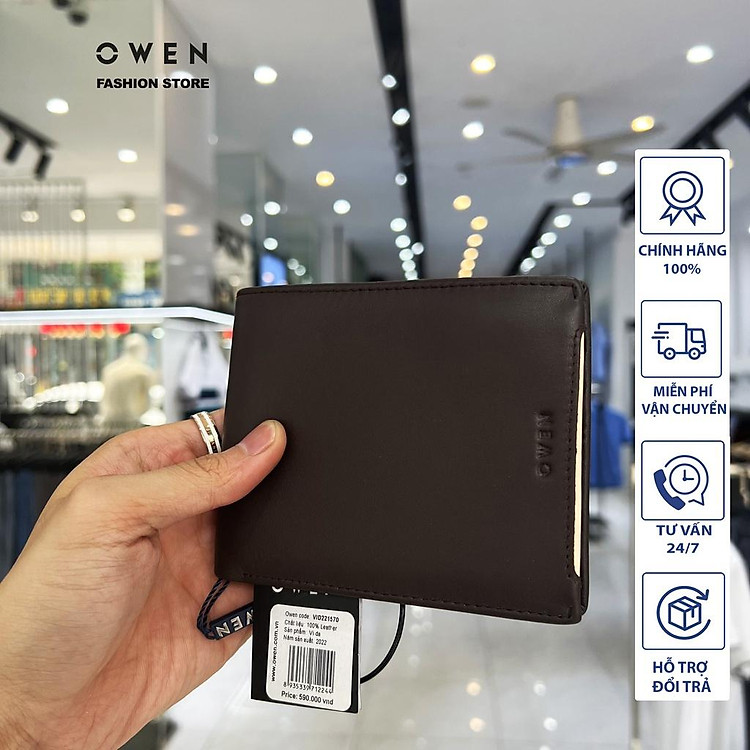 Ví da nam OWEN 100% da thật tone màu sang trọng nam tính VID221570