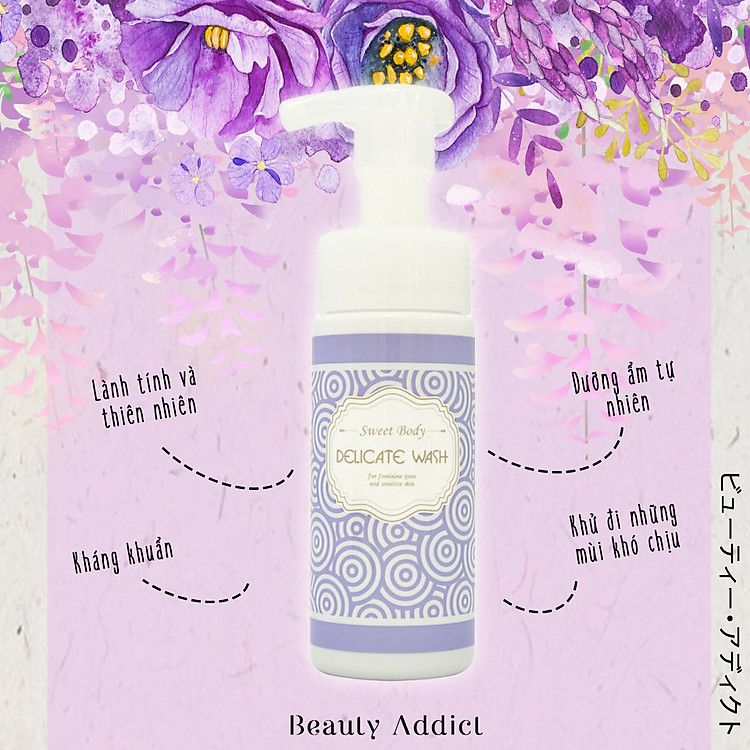 Dung Dịch Vệ Sinh Phụ Nữ Nhật Bản Sweet Body Delicate Wash