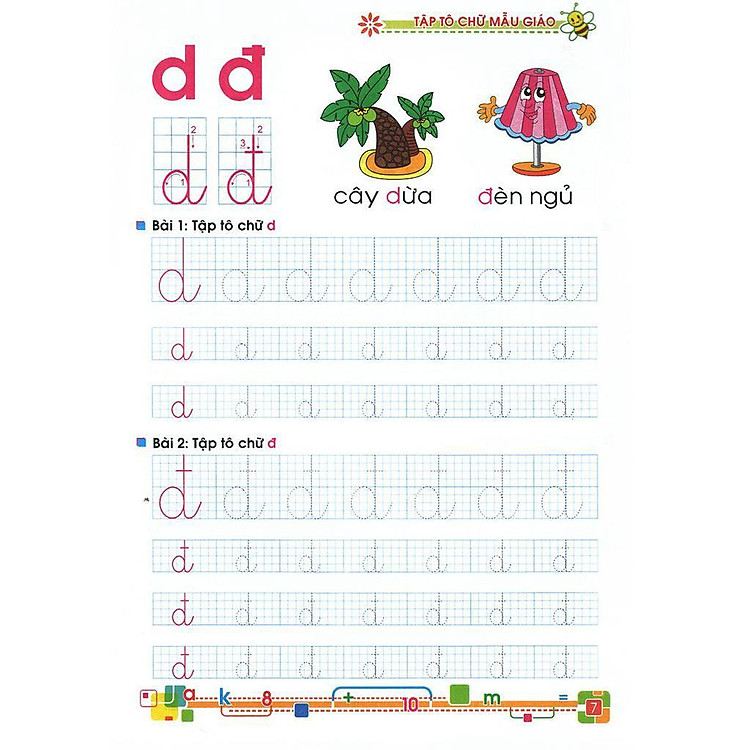 Bé Vào Lớp 1 - Tập Tô Chữ Mẫu Giáo - Ảnh 7