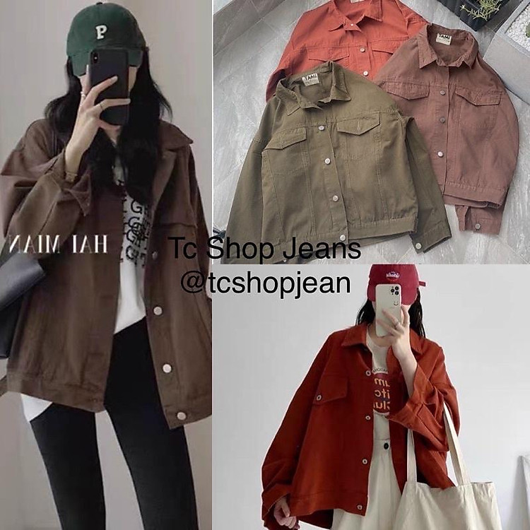 Bigsize 60kg đến 90kg Áo Khoác Kaki Nữ TCshopjean VNXK Xịn rộng size Lớn 3 Màu Ms 01