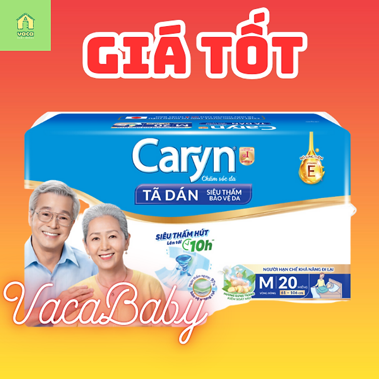 Mua Tã bỉm DÁN CARYN cho người lớn size M Chính hãng Tiết kiệm