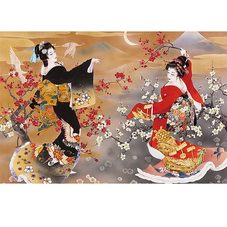 Tranh ghép hình 1000 mảnh - Vũ công Nhật Bản