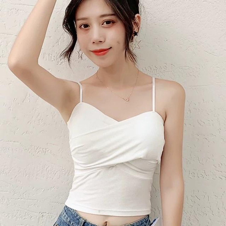 Áo 2 Dây Áo Bra Thun Gân Hot