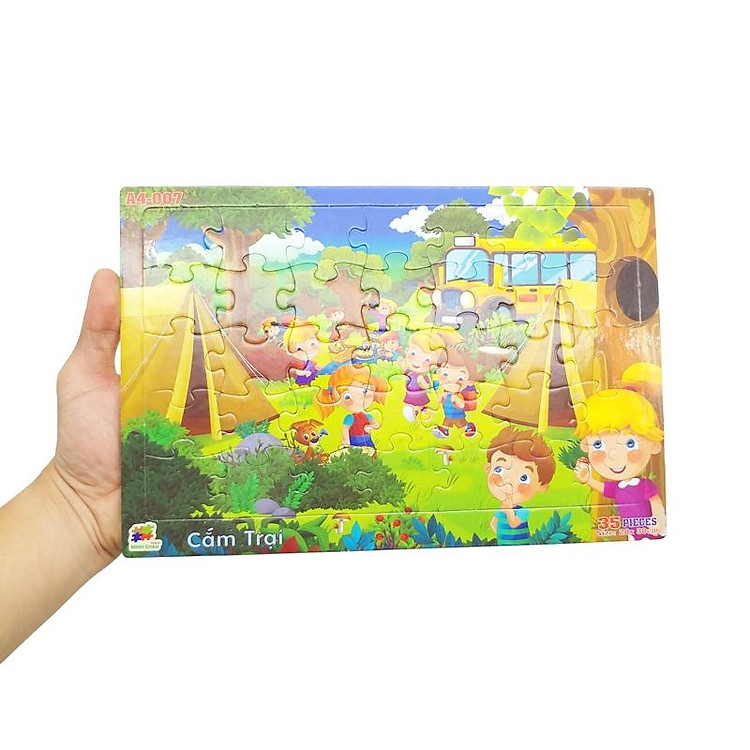Bộ Xếp Hình A4 Puzzle Minh Châu Chính hãng Ưu đãi - Hình ảnh 3