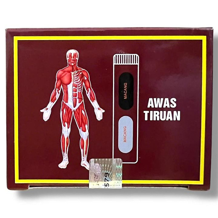 Viên uống đau nhức xương khớp đỏ Mujarhabat Kapsul xuất xứ Malaysia - Hộp gồm 20 ống - Mã số 2055