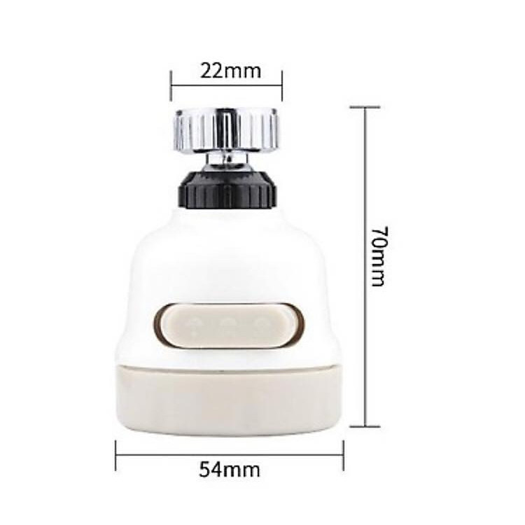 Đầu vòi tăng áp điều hướng 180 độ với 3 chế độ chảy, vòi sen rửa bát