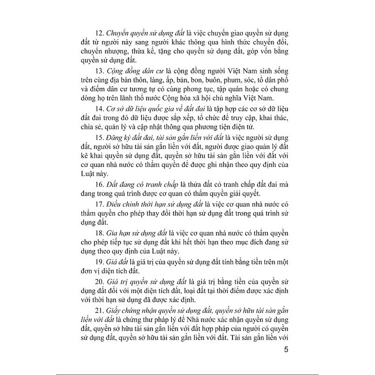 Luật Đất Đai (Nước Cộng Hòa Xã Hội Chủ Nghĩa Việt Nam - Sửa đổi bổ sung năm 2024) - Ảnh 4
