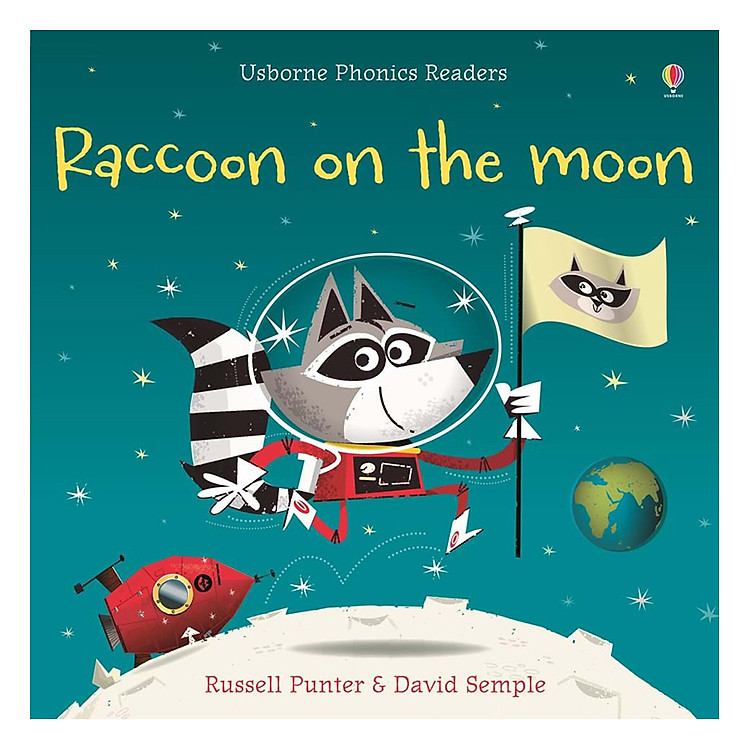 Sách Usborne Racoon on the moon