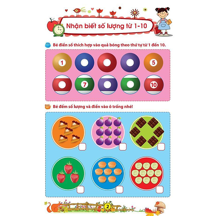 Bé Chuẩn Bị Vào Lớp 1 - Vở Bé Làm Quen Với Toán - Ảnh 2