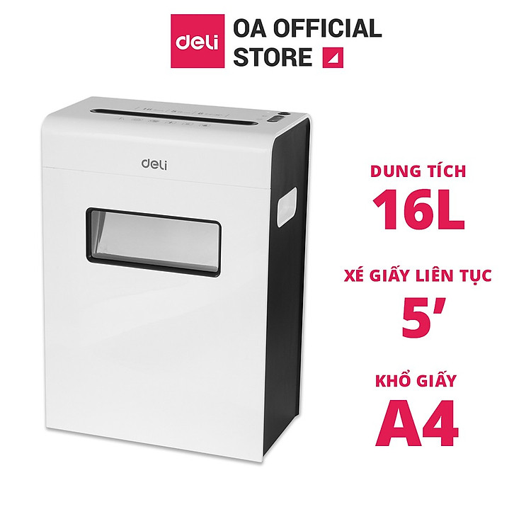 Máy Hủy Tài Liệu, Thẻ Đĩa Cao Cấp Deli - Phù Hợp Bảo Mật Giấy Tờ Trong Doanh Nghiệp, Văn Phòng, Nhà Trường - Hàng chính hãng - E9921-EU