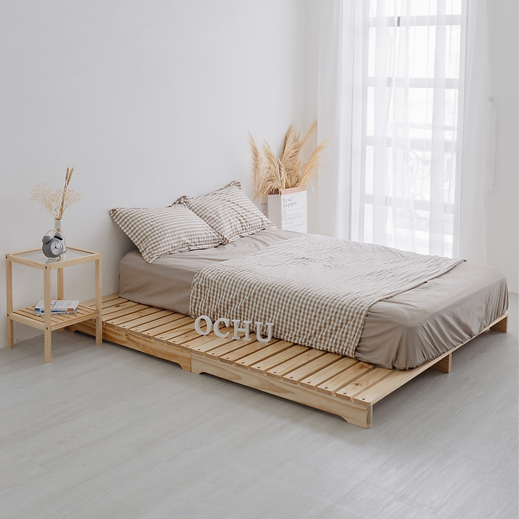 Giường Ngủ Pallet Gỗ Thông OCHU - Pallet Bed - Natural