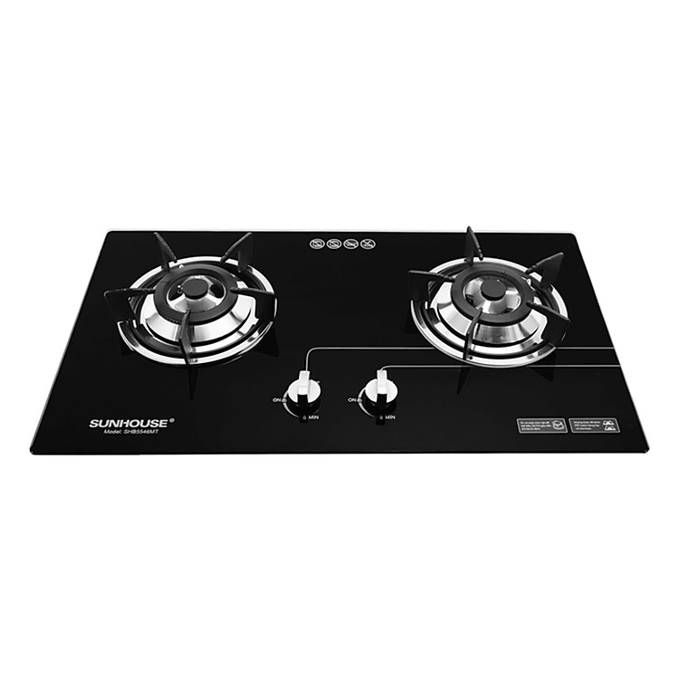 Bếp Gas Âm Đôi Mặt Kính Sunhouse SHB5546MT - Hàng Chính Hãng