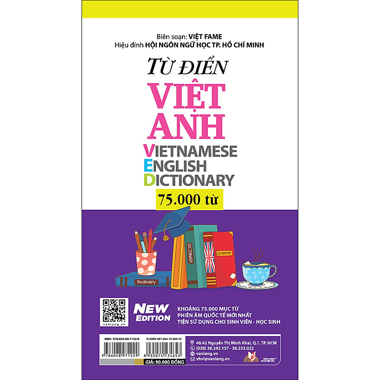 Từ Điển Việt – Anh 75.000 Từ – Tái Bản