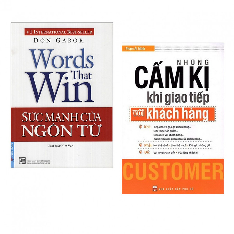 Combo Kỹ Năng Giao Tiếp Khách Hàng Không Thể Bỏ Lỡ: Những Cấm Kị Khi Giao Tiếp Với Khách Hàng + Sức Mạnh Của Ngôn Từ (tặng kèm bookmark thiết kế aha)